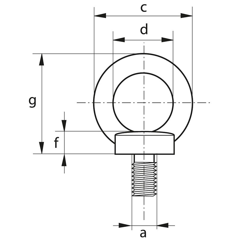 din580 eye bolt dimensions